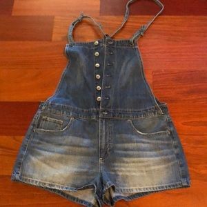 American Eagle denim overalls size M